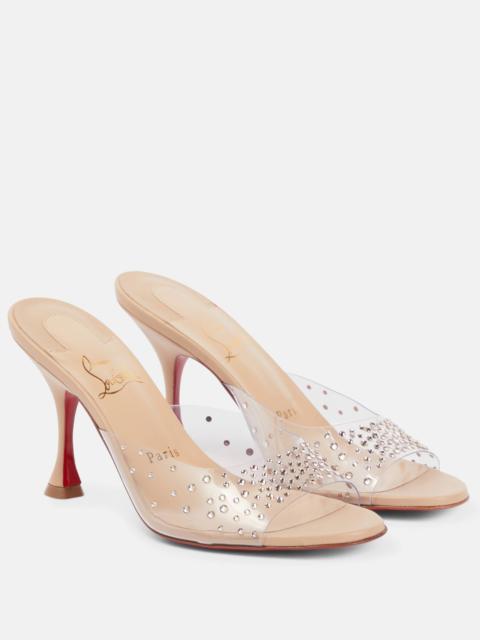 Christian Louboutin 나체상 Degramule embellished mules