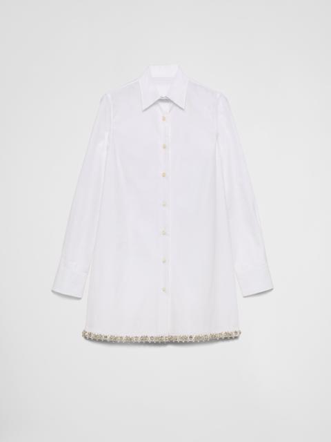 Prada Embroidered poplin shirt