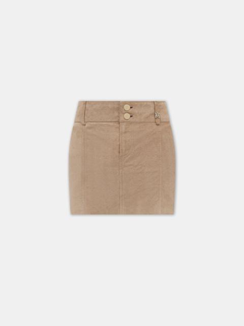 AMIRI WOMEN'S MA QUAD SUEDE MINI SKIRT