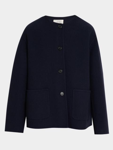 The Row Quintus Wool-Cashmere Single-Breasted Jacket