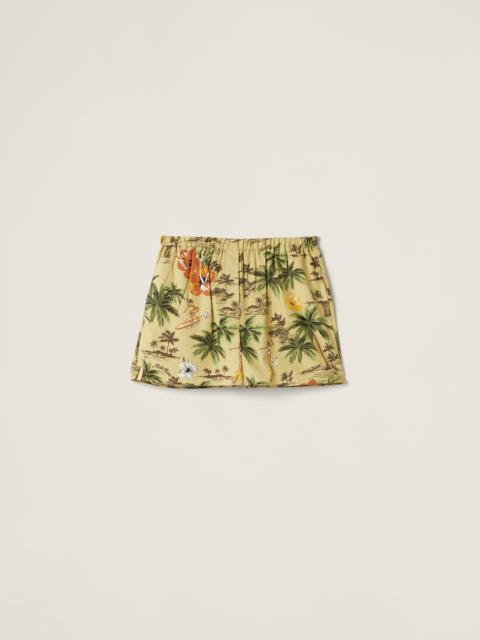 Miu Miu Printed silk boxers