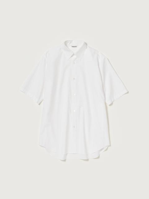 AURALEE WASHED FINX TWILL HALF SLEEVED SHIRT