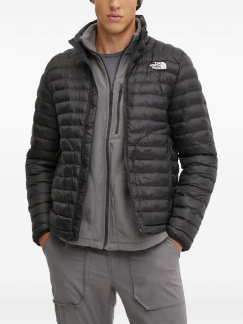 The North Face logo quilted jacket