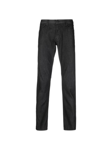 mid-rise slim-fit jeans