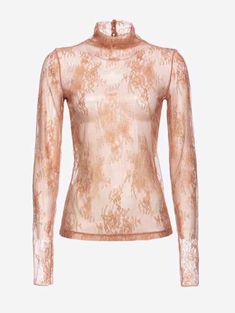 LAMINATED LACE SWEATER