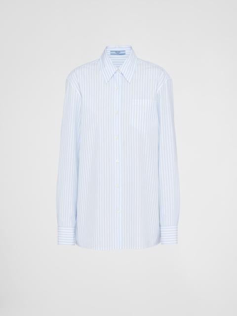 Jacquard poplin shirt