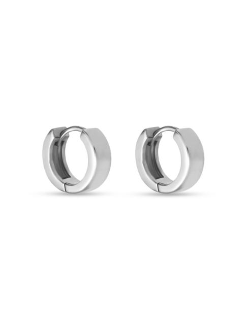 STONE AND STRAND Bold Silver Second Hole Huggies