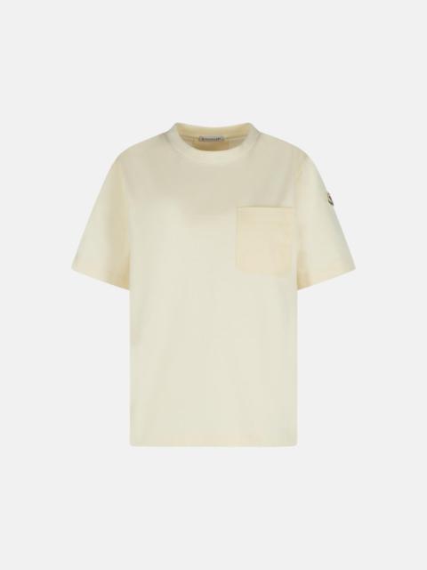 Moncler CREAM COTTON T-SHIRT