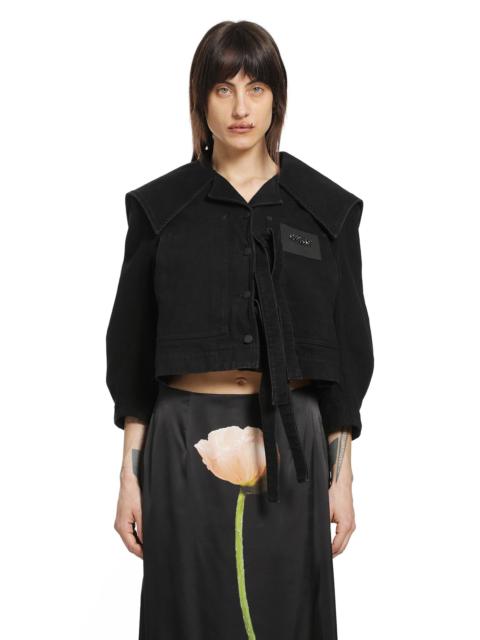 Simone Rocha Cropped Sailor Collar Workwear Jacket