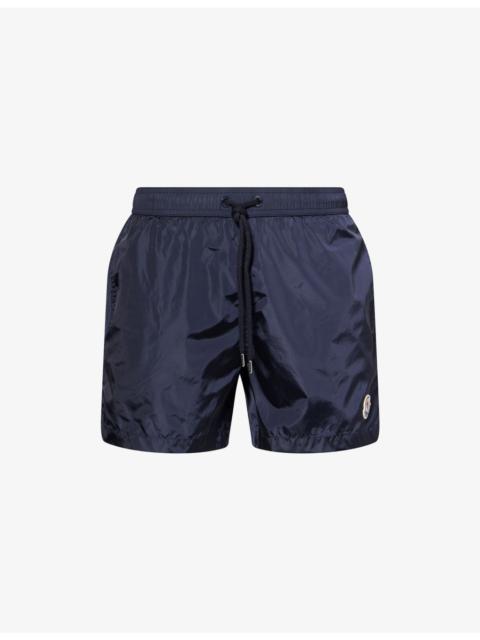 Moncler Brand-Patch Drawstring Swim Shorts