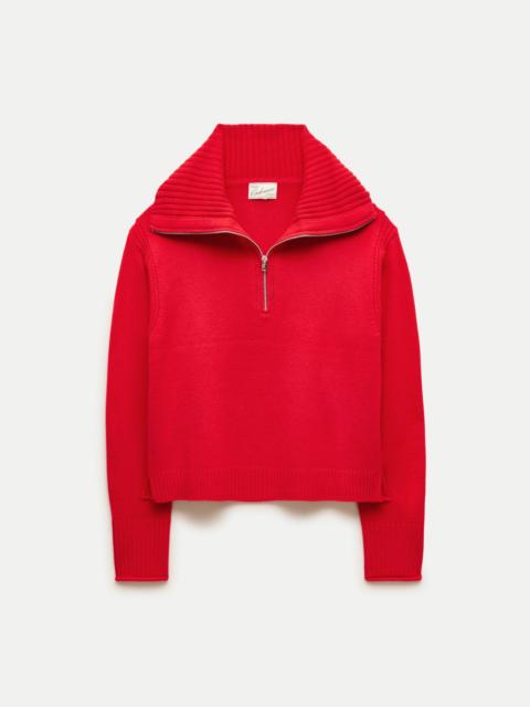 J.CREW Cashmere quarter-zip sweater