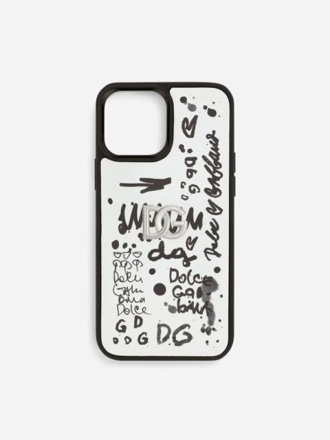 Dolce & Gabbana Logo-print calfskin iPhone 13 Pro Max cover