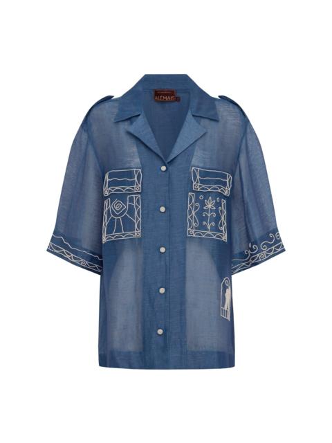 ALÉMAIS Yasmeen Embellished Oversized Shirt