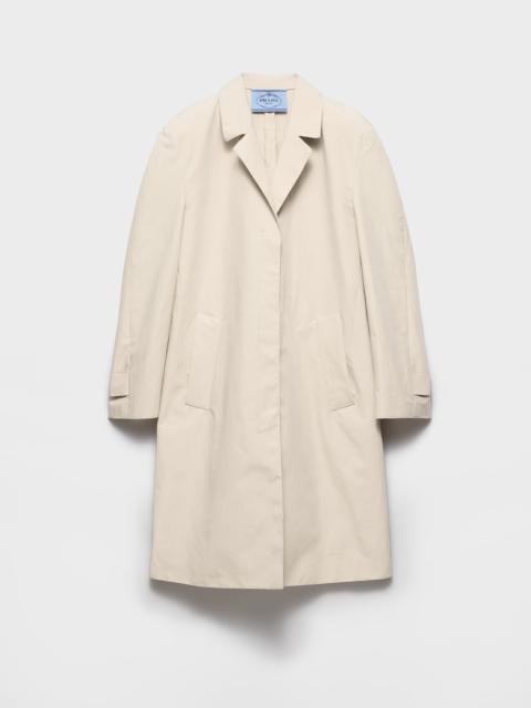Prada Single-breasted double poplin coat