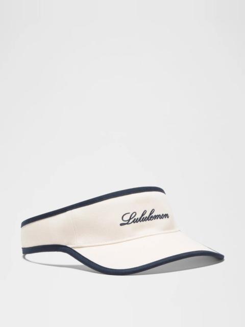 lululemon Removable Sweatband Cotton Canvas Visor