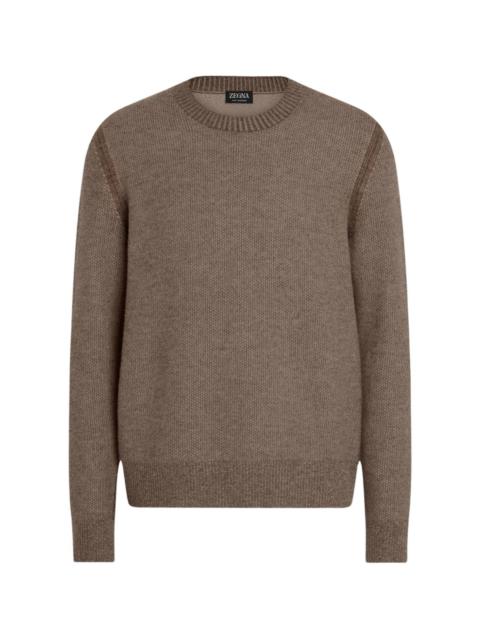 ZEGNA CREWNECK CASHMERE SWEATER