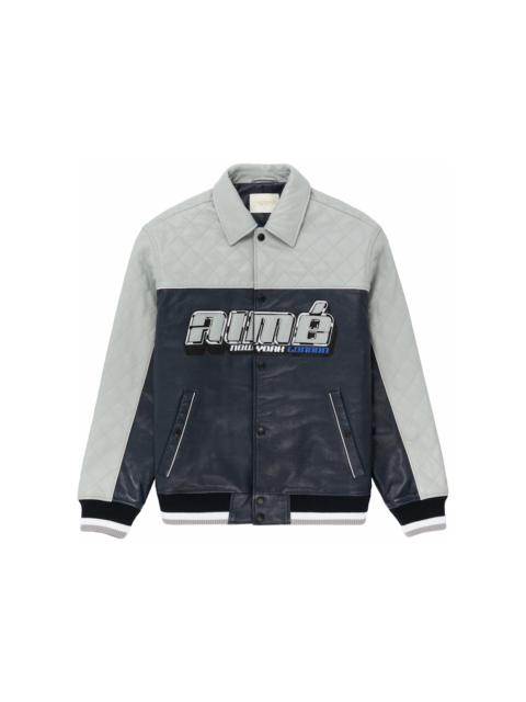 AIMÉ LEON DORE Aime Leon Dore Leather Aimé Concord Jacket Navy