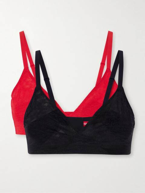 SPANX Stretch Lace Triangle Bralette