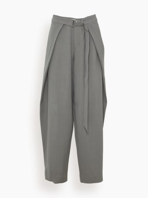 AMI Paris Wide Fit Trousers with Floating Panels in Mineral Grey