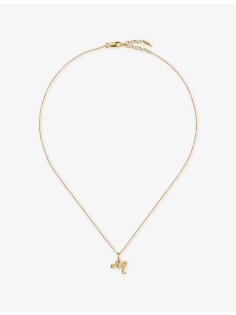 MISSOMA Curly Molten Mini Initial M 18ct Gold Vermeil Necklace