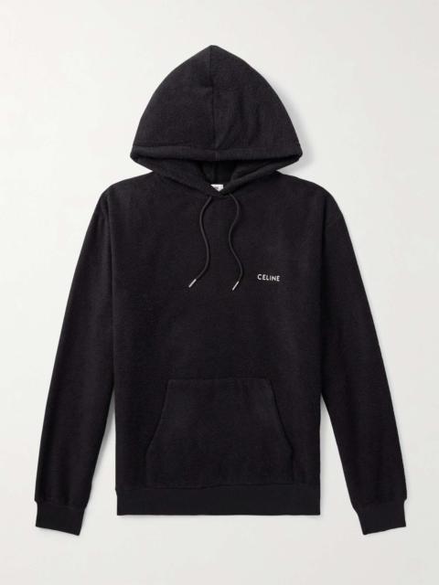 Logo-Embroidered Cotton-Blend Terry Hoodie