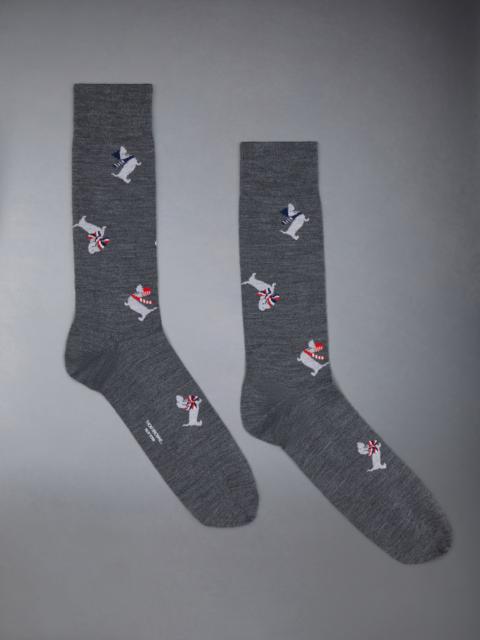 Hector-motif jacquard socks