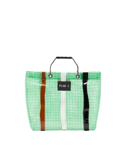 Plan C striped grid tote bag