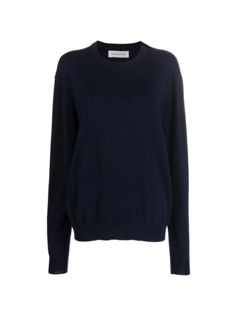 extreme cashmere crew neck knitted sweater