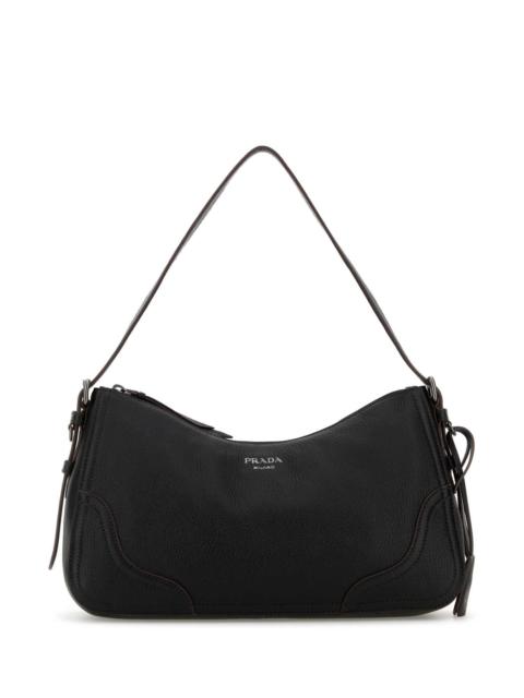 Prada Prada Women Black Leather Shoulder Bag