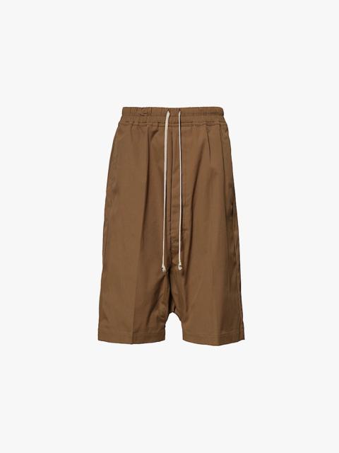 Rick Owens Pod drawstring-elasticated-waistband high-rise stretch-cotton shorts