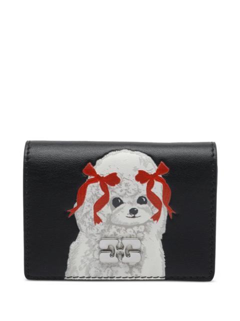 GANNI Card Holder With Flap Puddle