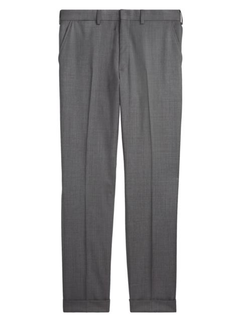 Ralph Lauren Men's Greg Flat-Front Wool Pants - Grey
