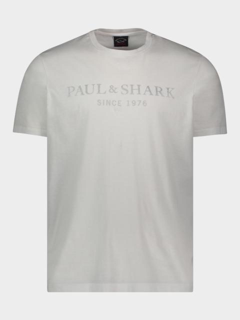 Paul & Shark Organic cotton T-Shirt with printed Heritage Paul&Shark
