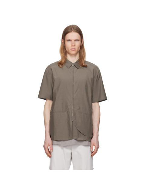 POST ARCHIVE FACTION (PAF) Brown 8.0 Right Half Shirt