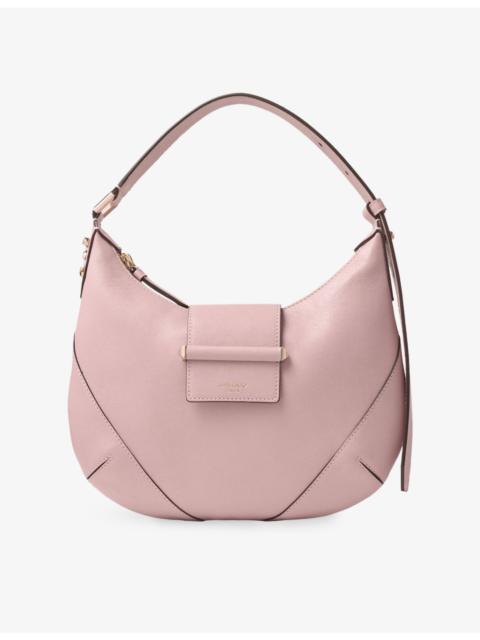 JIMMY CHOO Bar Hobo Small Leather Shoulder Bag