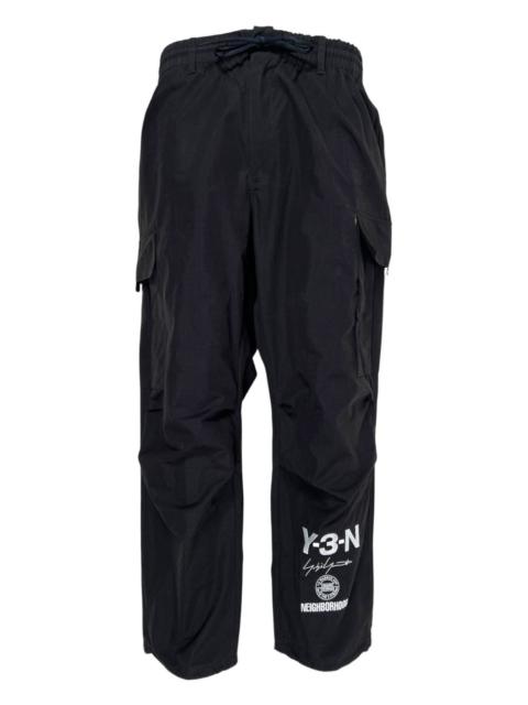 Y-3 x Neighborhood logo-print cargo-pocket trousers
