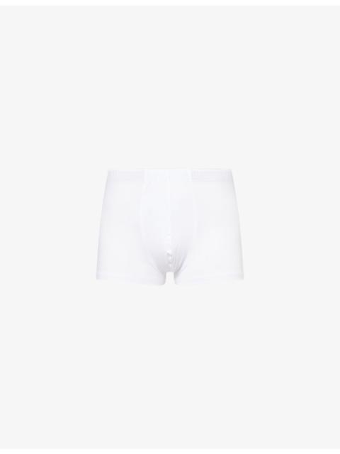 HANRO Basic slim-fit cotton-blend trunks
