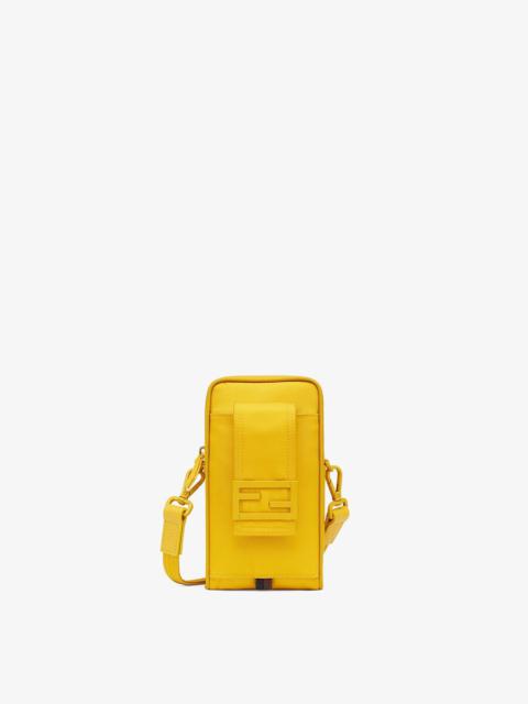 FENDI Yellow nylon mobile phone holder