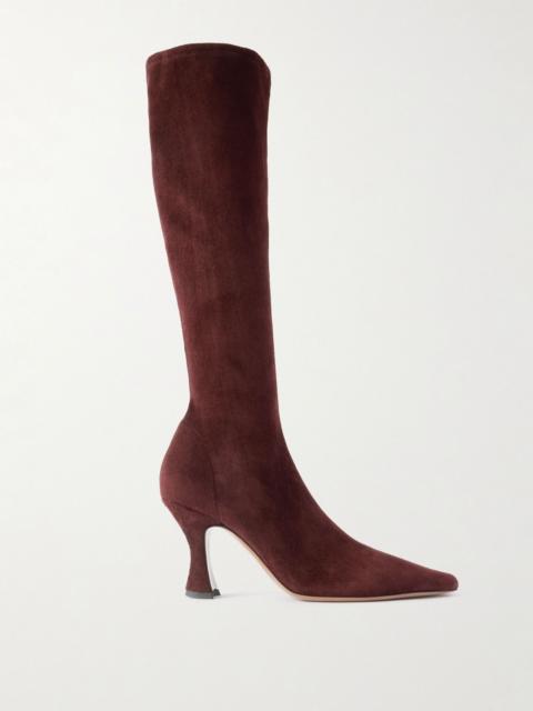 NEOUS Suede knee boots Chocolate