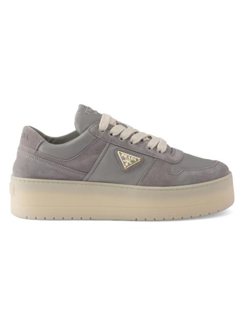 Prada Women's Downtown 50MM Logo Sneakers - Grey