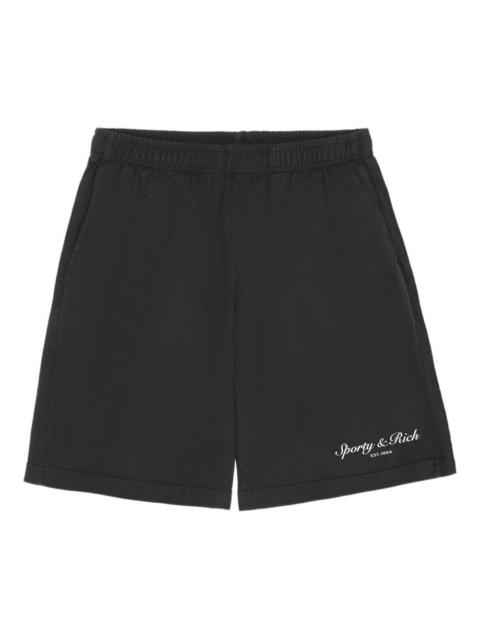 Sporty & Rich Stallion logo tack shorts