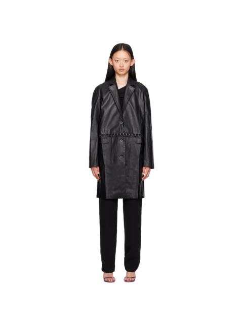 Paris Georgia faux-leather 재킷