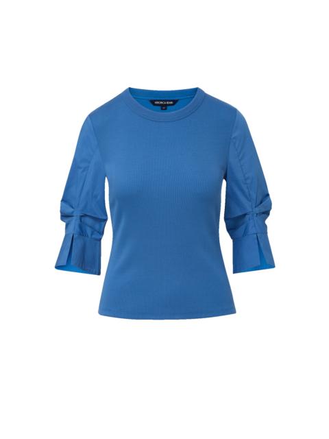 VERONICA BEARD JUNIA MIXED-MEDIA T-SHIRT