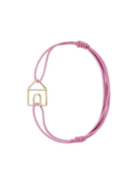 ALIITA Casita Pura house-motif cord bracelet