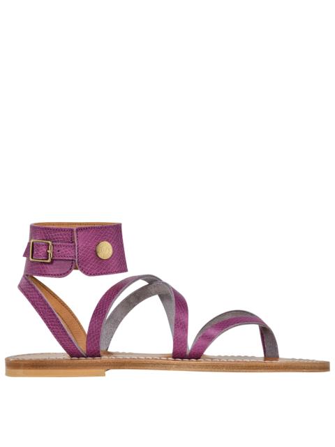 Longchamp x K.Jacques Sandals Violet - Leather