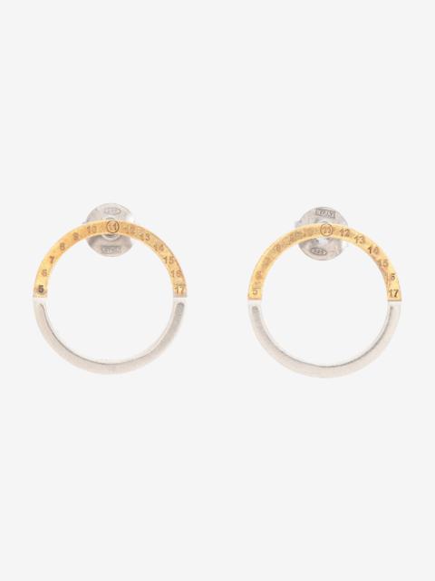 Maison Margiela Numbers silver earrings