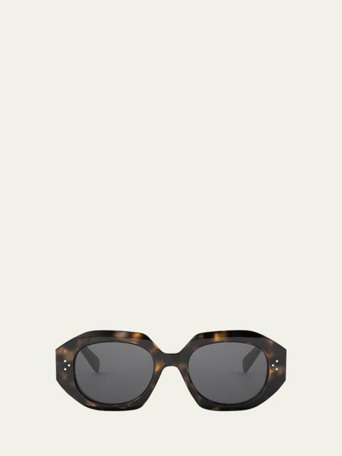 CELINE 3 Dot Geometric Square Sunglasses