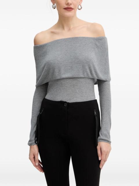 GUESS USA off-shoulder long-sleeve top