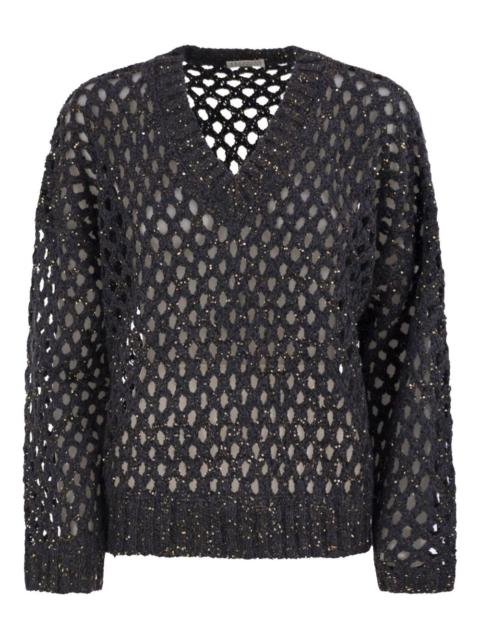 sequin-embellishment sweater