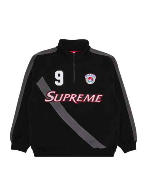 Supreme Equipé Half Zip Sweatshirt 'Black'